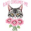 Rage Consumes Me Funny Catflower