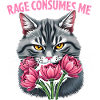 Rage Consumes Me Funny Catflower