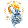 Coeur Ligne Loup - Moon Art