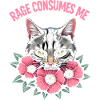 Rage Consumes Me Funny Catflower