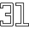 Number 31 (University Style)