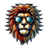 lion comic sunglasses