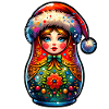Matriochka russe Noël Russie