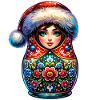 Matriochka russe Noël Russie