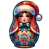 Matriochka russe Noël Russie