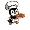 Pizza Baker Penguin Funny Chef