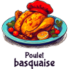 Poulet Basquaise - Dark Text