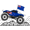Monster Truck New Zealand Flag