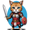 Chat Guerrier Romain Chat Cadeau