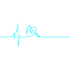 Electrocardiogram - Death - Blue