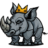 Rhino Cartoon Crown