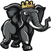 Elefant Cartoon Krone