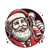 Santa Loves Alcohol Christmas Joy