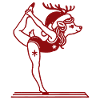 Funny Yoga Reindeer Christmas Relaxation