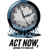 Melting Clock Act Now Klimabewusstsein Kunst