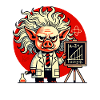 Genius Albert Schweinstein Pig Scientist