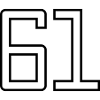 Number 61 (University Style)