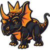 Dinosaur triceratops cartoon crown