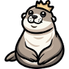 Seal Animal Cartoon Crown