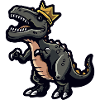 Dinosaur T-Rex Cartoon Crown