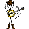 Country banjo player