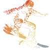 Snowboarder Graphic Retro