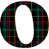 Monogram o Scottish tartan