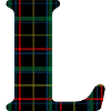 Monogrammed Scottish tartan l