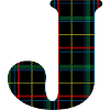 Monogrammed Scottish tartan j
