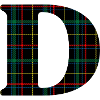 Scottish tartan monogram