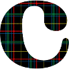 Monogram c scottish tartan