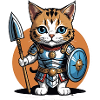 Chat Guerrier Romain Chat Cadeau