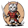 Chat Guerrier Romain Chat Cadeau