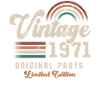 Millésime 1971 Anniversaire Rétro