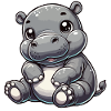 Bébé hippopotame