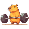 Deadlift Capybara Funny Fitness Capy Lover