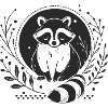 Raccoon – Charming Animal Illustration
