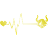Wikinger Helm Puls Herz Liebe