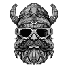 Viking Head Party Warrior