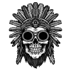 Crâne d'Apache indien