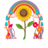 Sonnenblume Natur Blume Regenbogen
