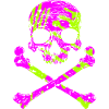Skull with bone