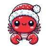 Süßer Weihnachtskrabbe Freude