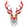 Motif de Noël Joyeux Renne