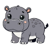 Hippopotamus child