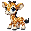 Mädchen Giraffe