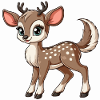 Filles cerf png