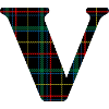 Monogram v scottish tartan