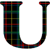 Scottish tartan monogram