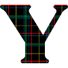 Monogram y Scottish tartan